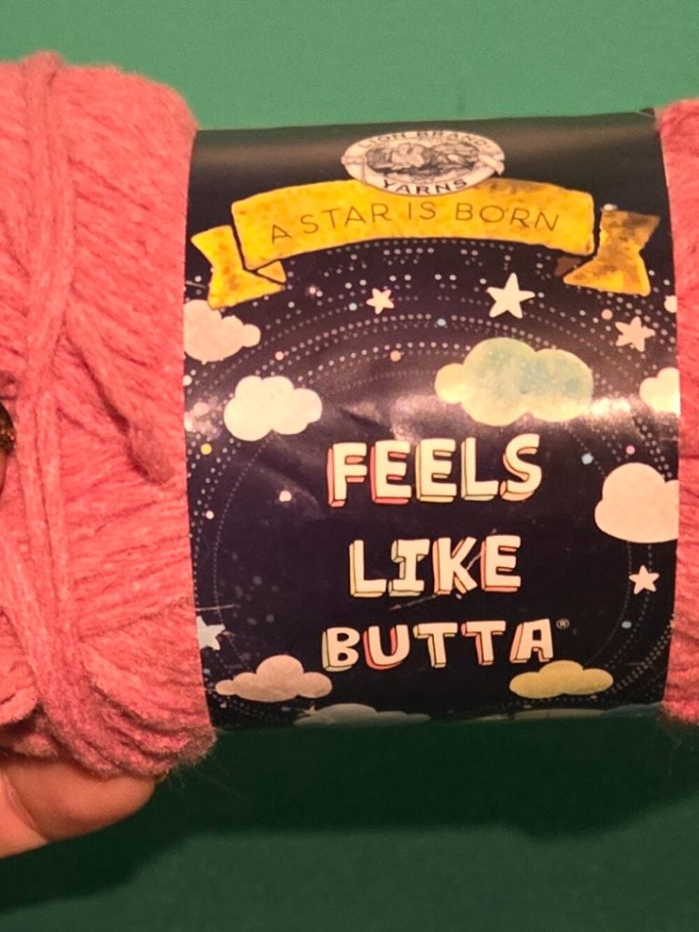 Lion Brand Yarn Feels Like Butta Yarn, Velvety-Soft 1 Pack, Dusty Pink